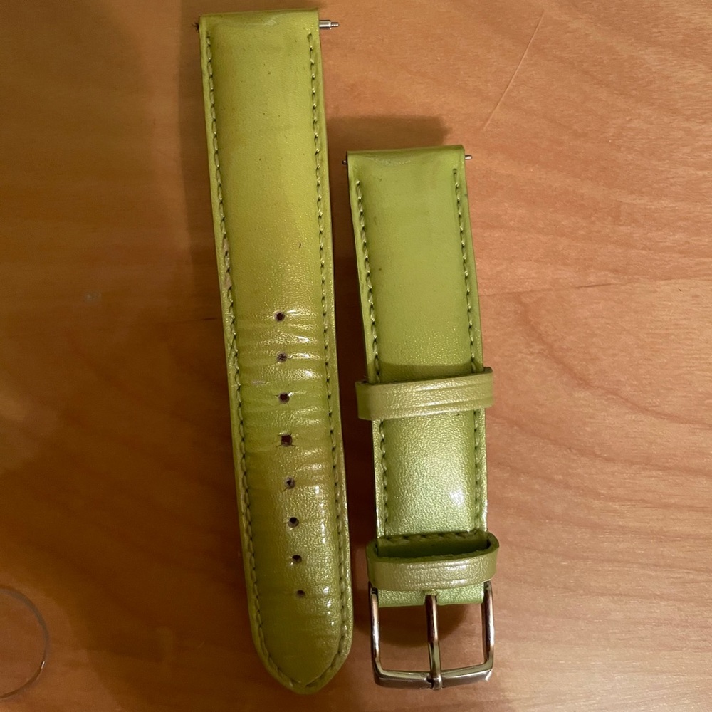 Michele Watch 18mm Green Band